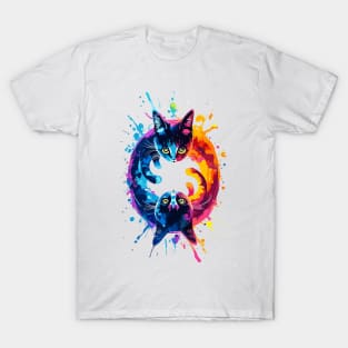 2 cats playing T-Shirt